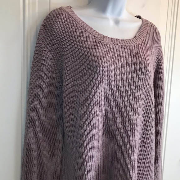 Moon & Madison Women’s Crew Neck Sweater with back lace up detail size XL in EUC - Picture 5 of 13